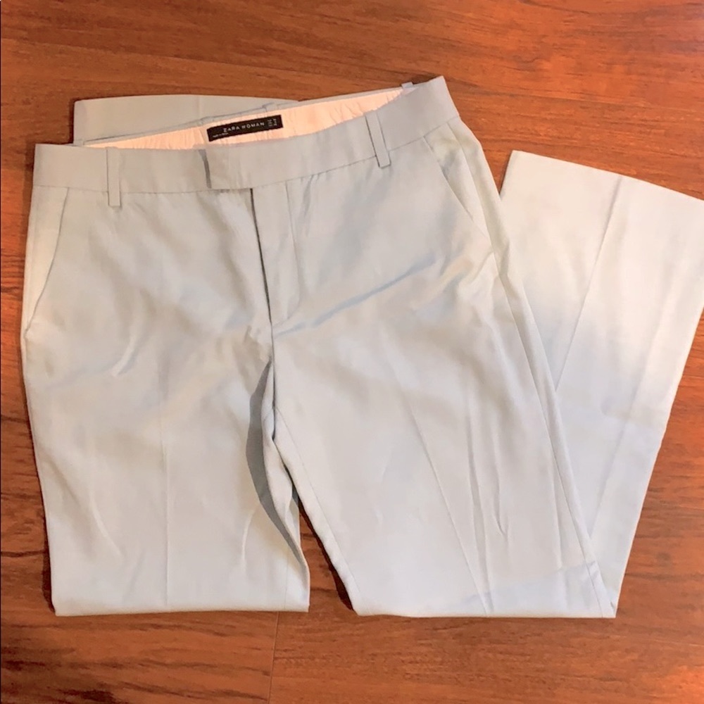 Zara Baby Blue Cropped Pant size 6